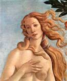 Боттичелли, Сандро. Рождение Венеры. 1482-1483 Холст, темпера. Возрождение. Фрагмент.