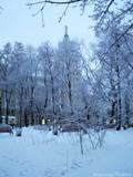 Петровский сквер. Вечер. Зима